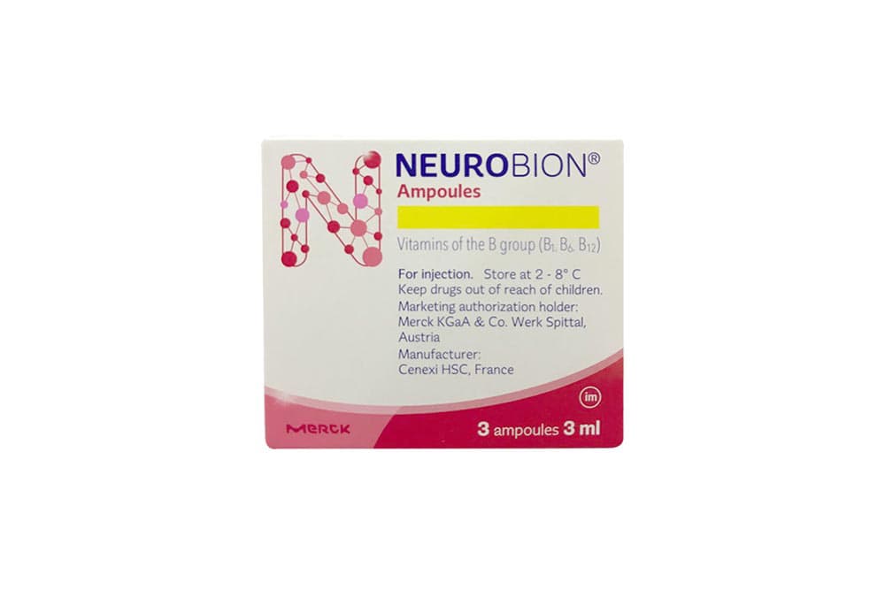 neurobion injection b1 b6 b12 Neurobion Vitamin B1 Neurobion Ampoules 3ml 1x6'S