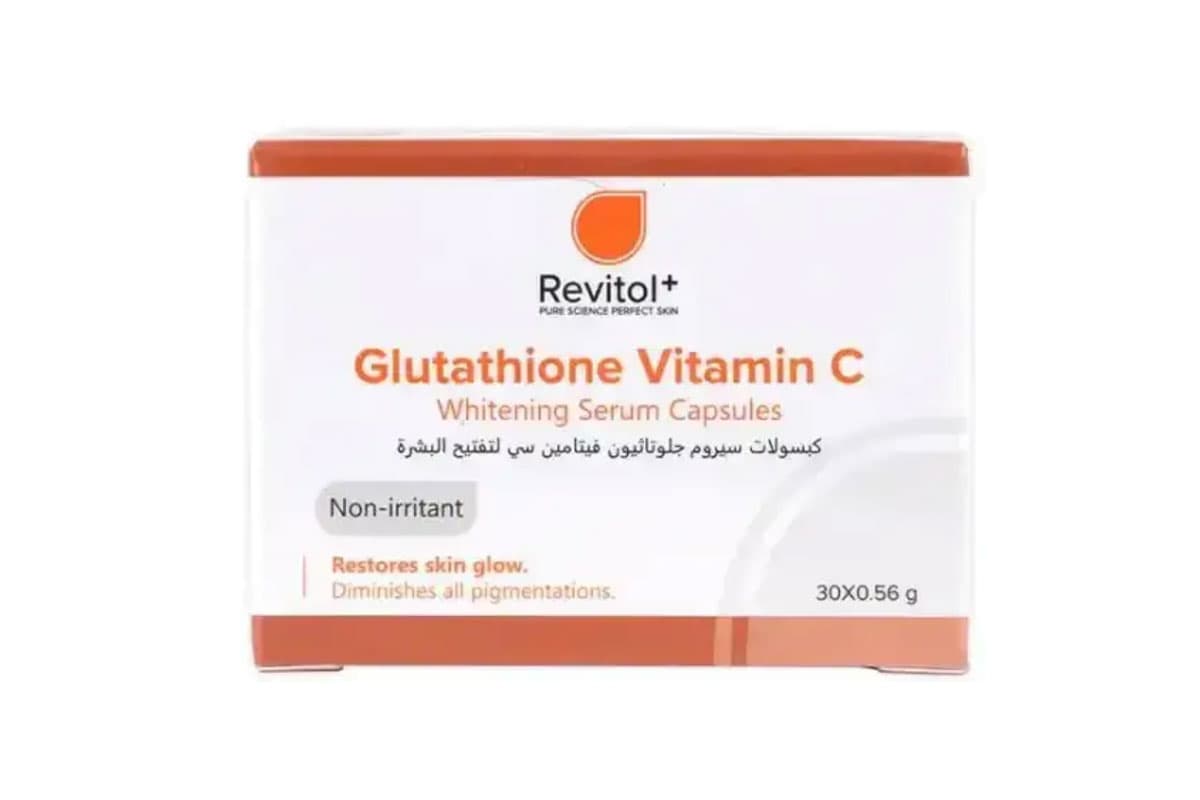 revitol glutathione capsules Revitol glutathione vitamin c whitening serum 0.56 gm 30 capsules